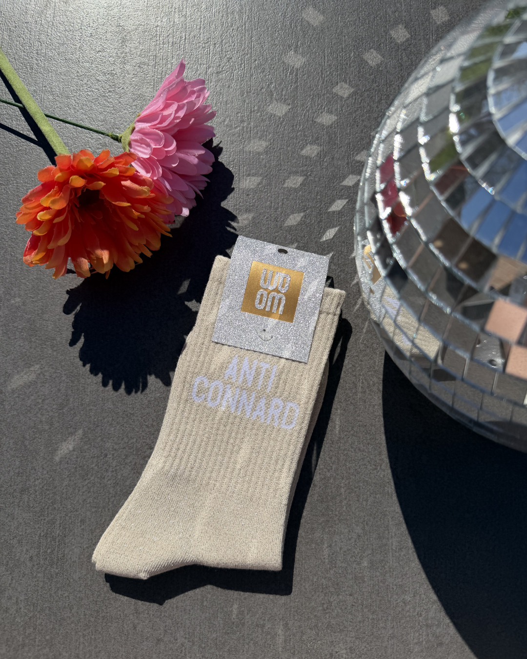 Anti-Connard - Chaussette à Paillettes