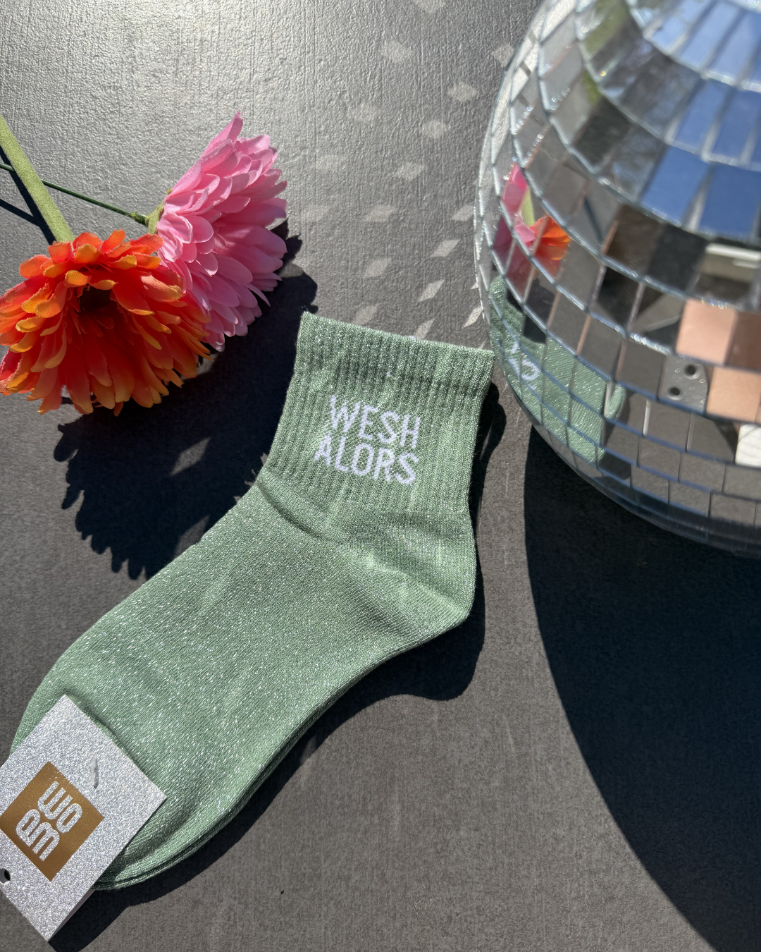 Wesh alors - Chaussette à paillettes