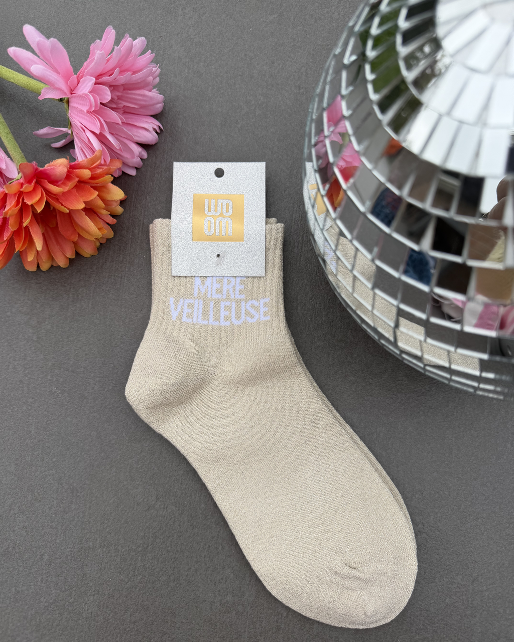Mère veilleuse - Chaussette à paillettes