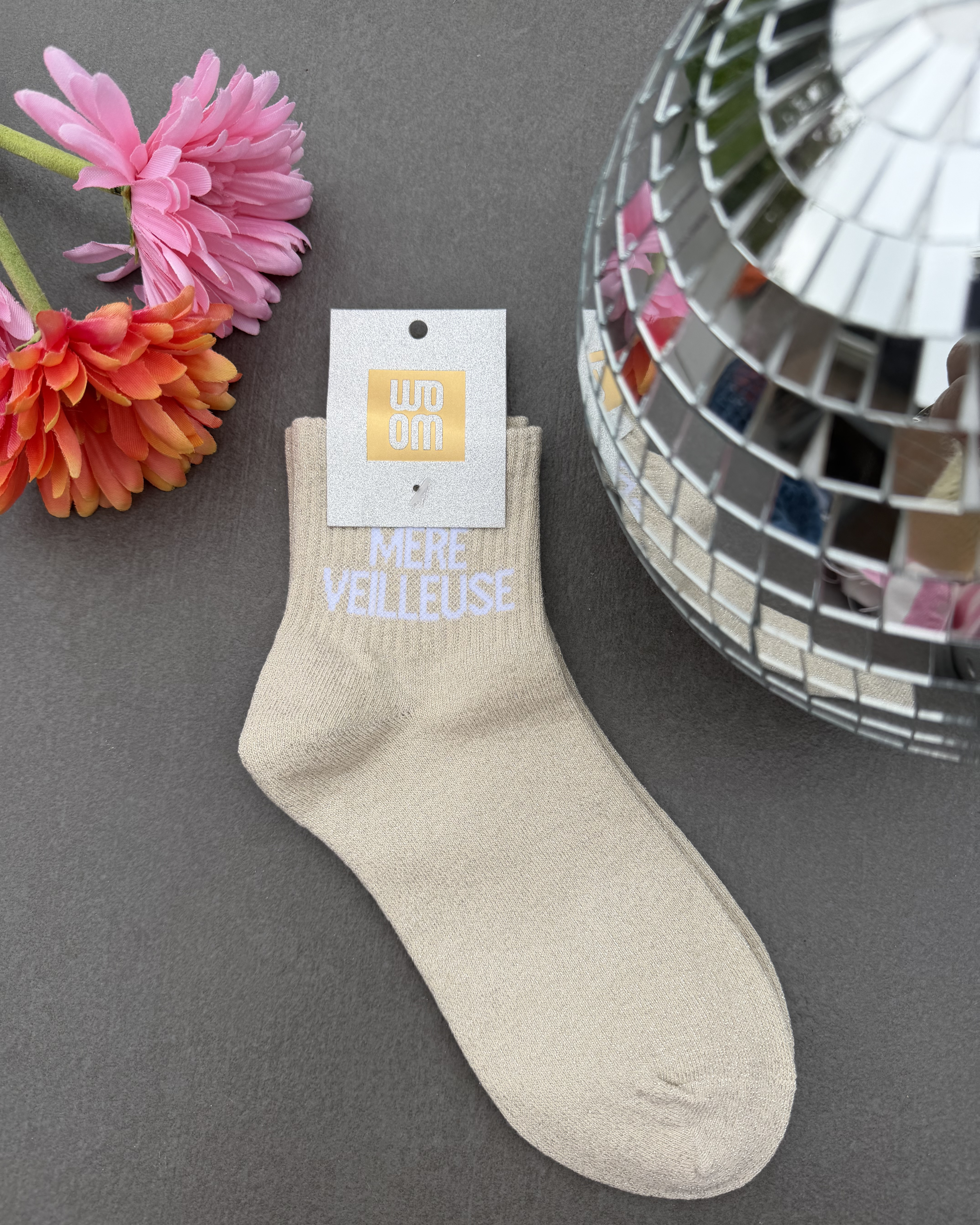 Mère veilleuse - Chaussette à paillettes