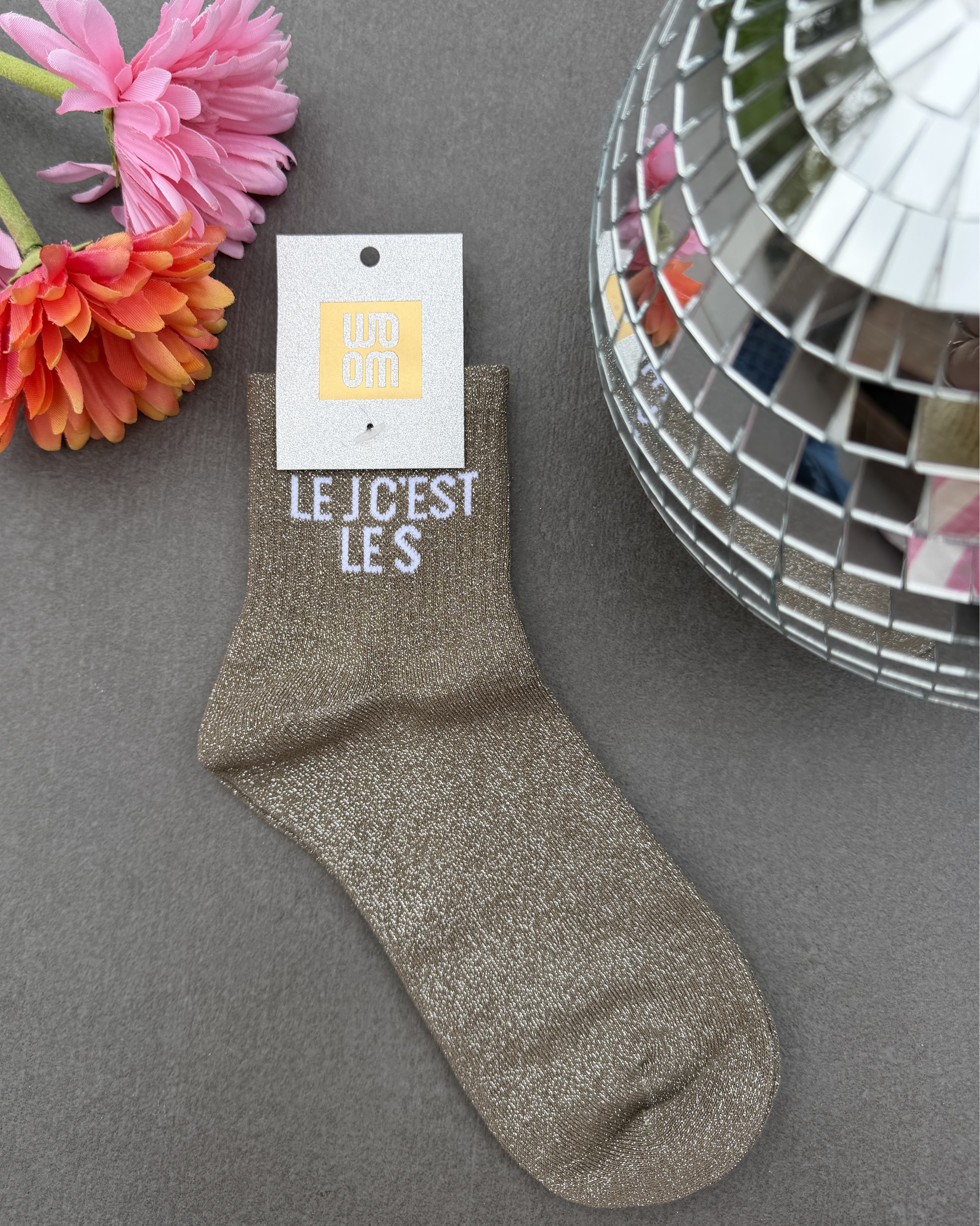 Le J c'est le S - Chaussette à paillettes