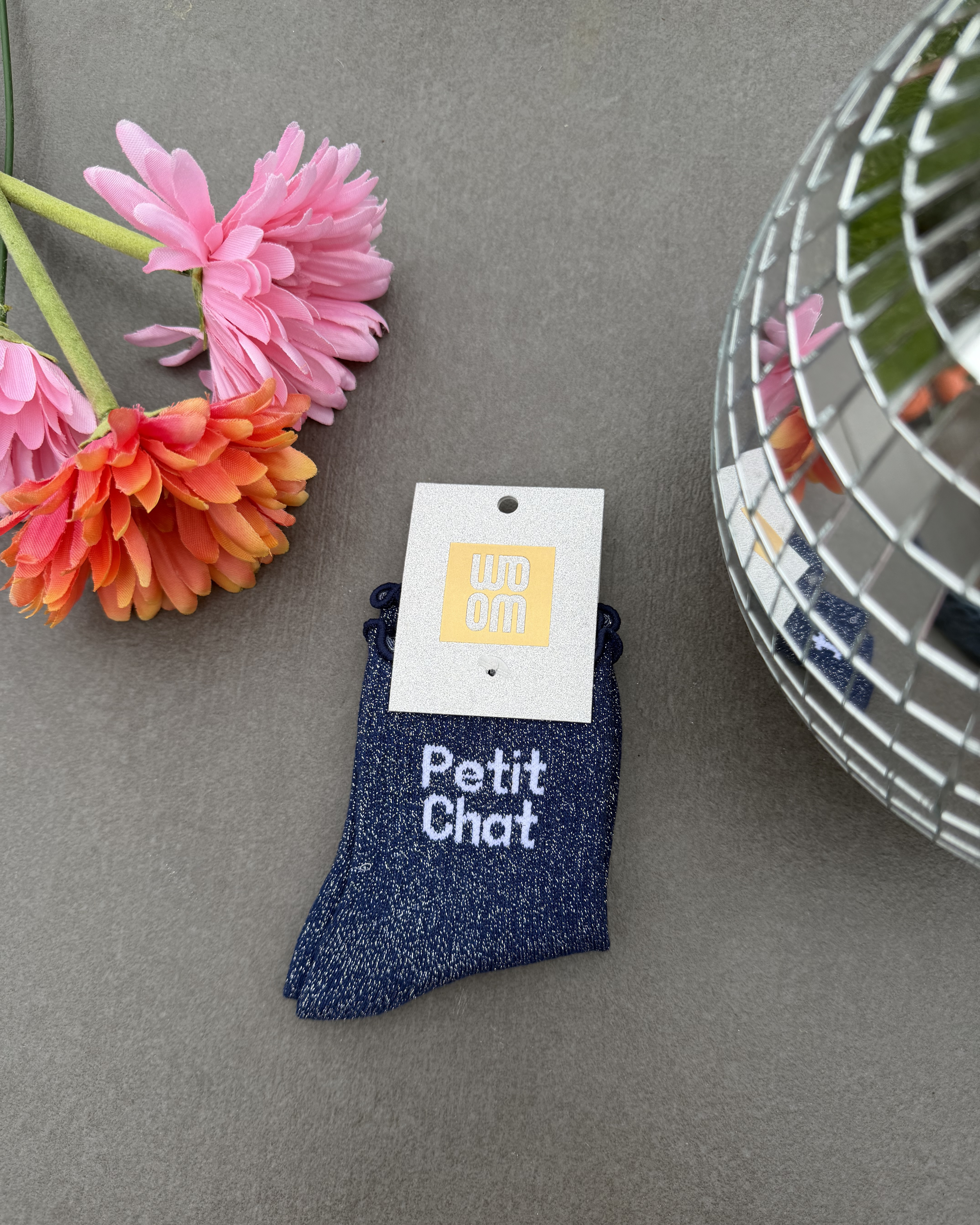 Petit chat - Chaussettes à paillettes enfant