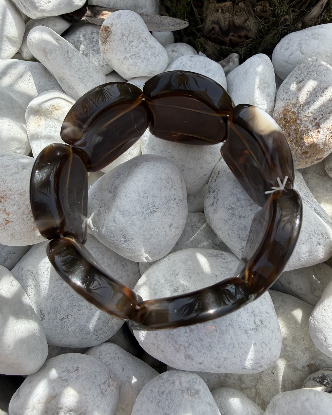 Célia - Bracelet Marron Foncé