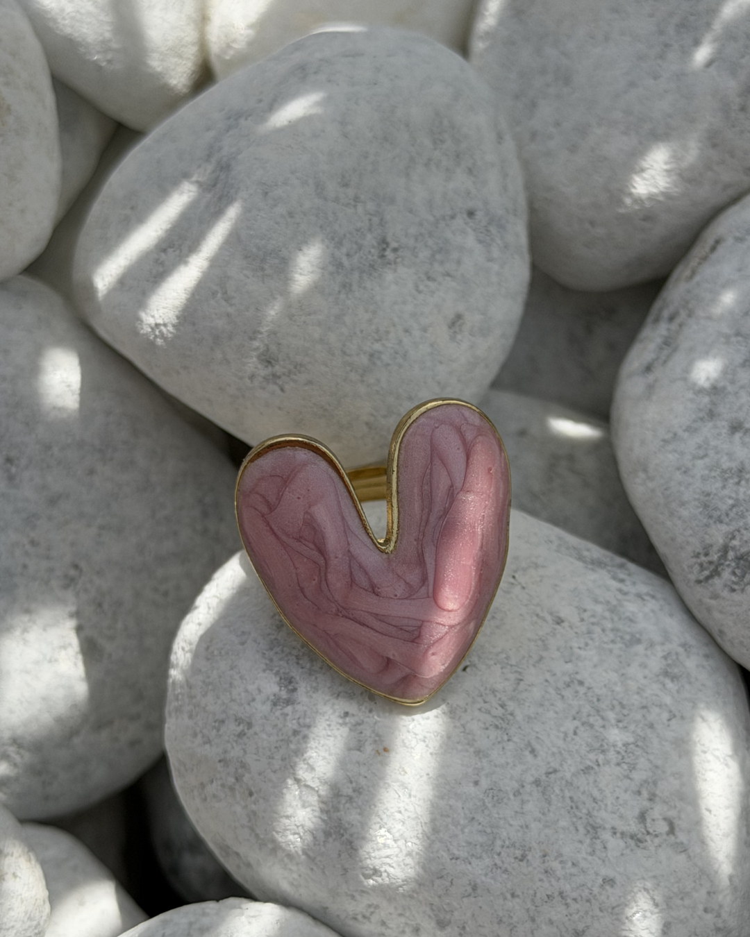 Floriane - Bague coeur Rose