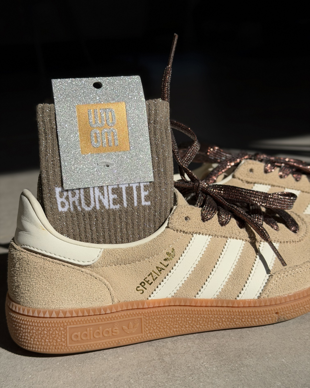 Brunette - Chaussette à paillettes