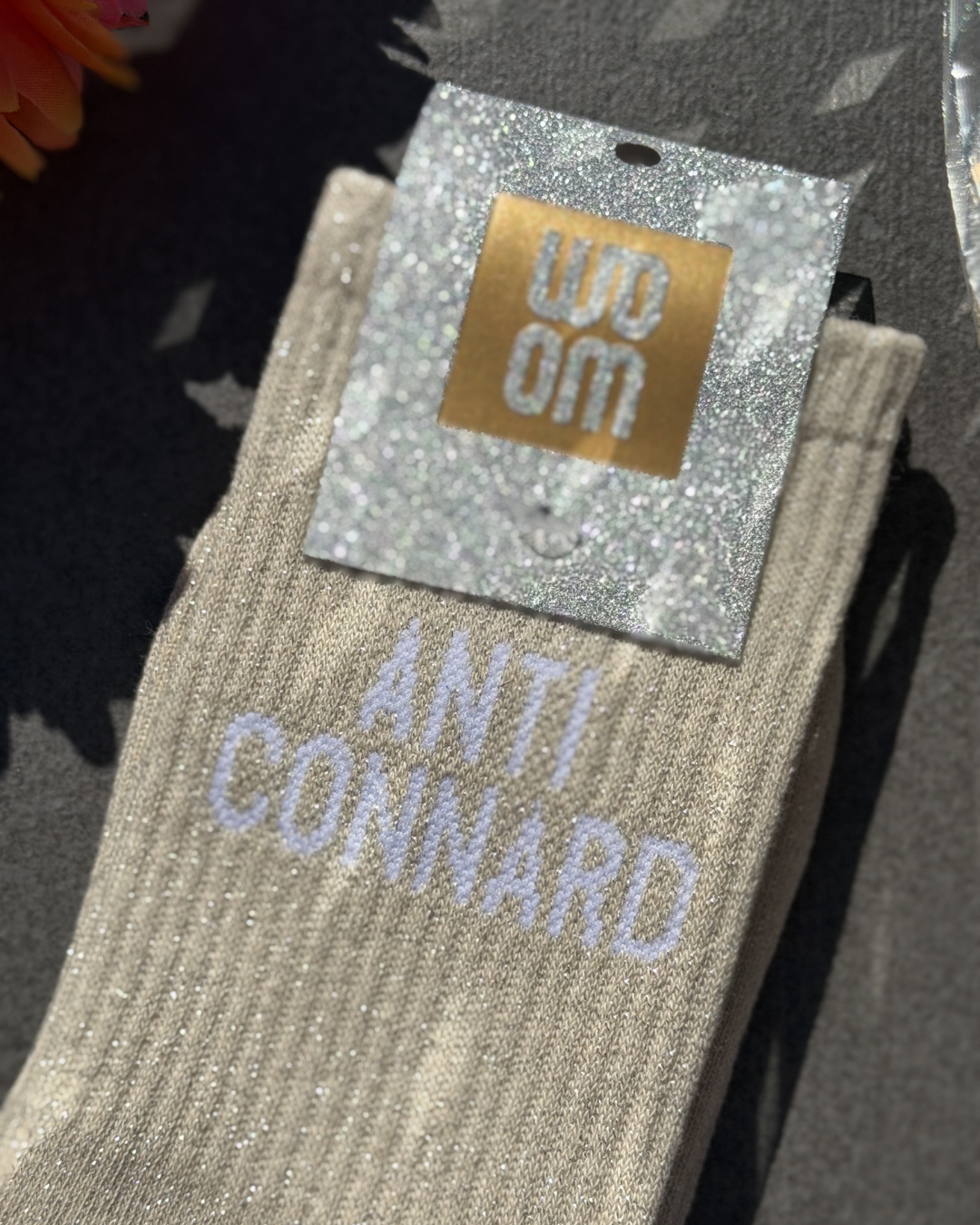 Anti-Connard - Chaussette à Paillettes