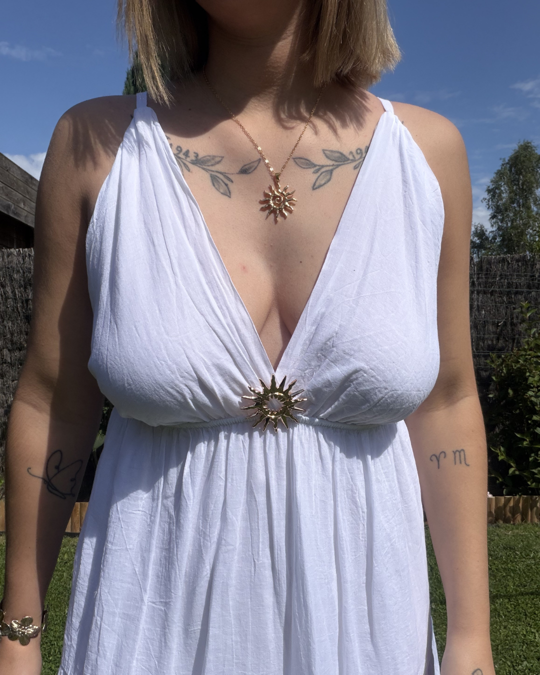 Alya - Robe coton Blanche