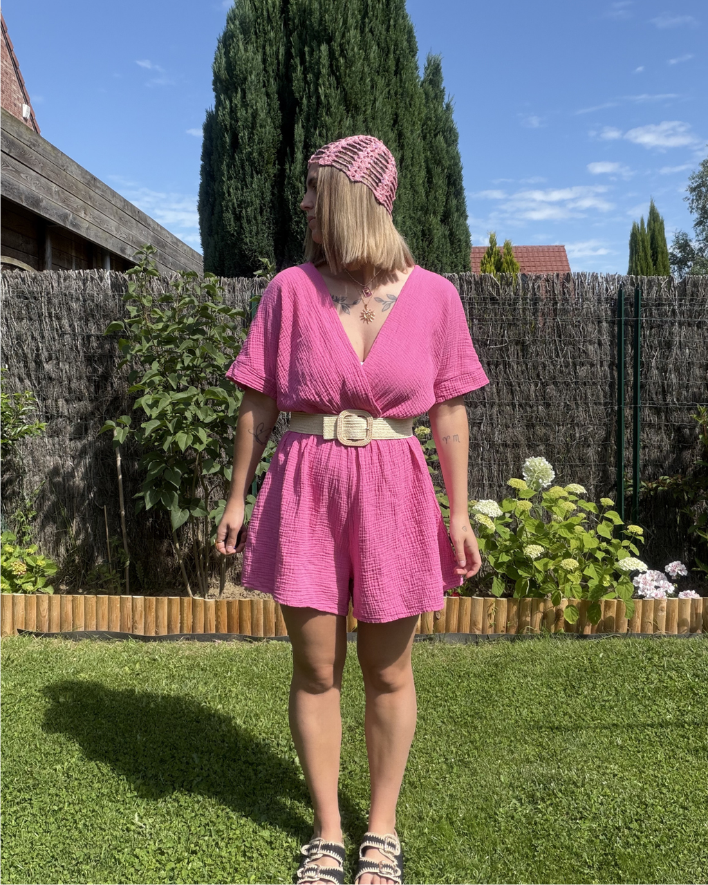 Naoli - Combi short rose