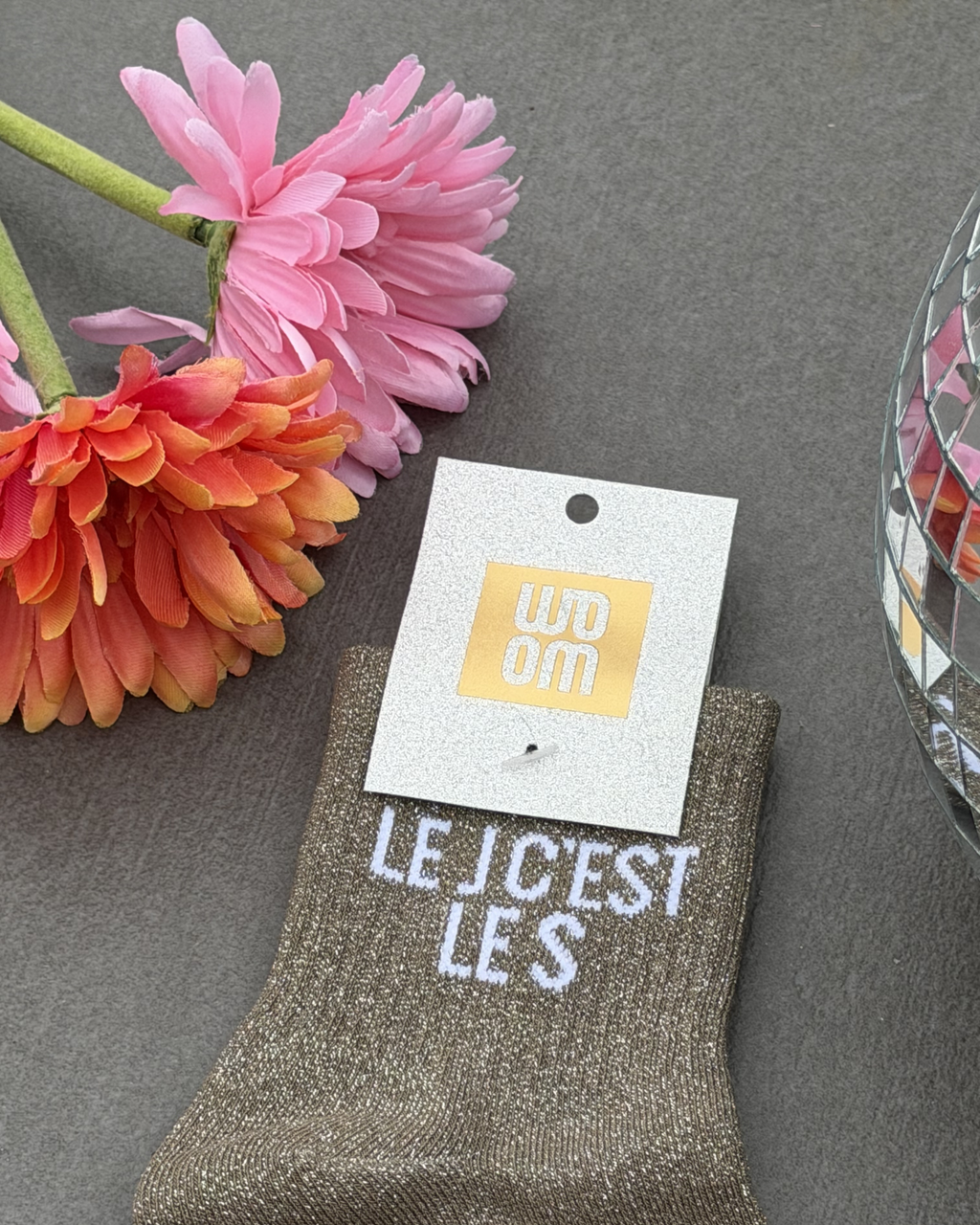 Le J c'est le S - Chaussette à paillettes