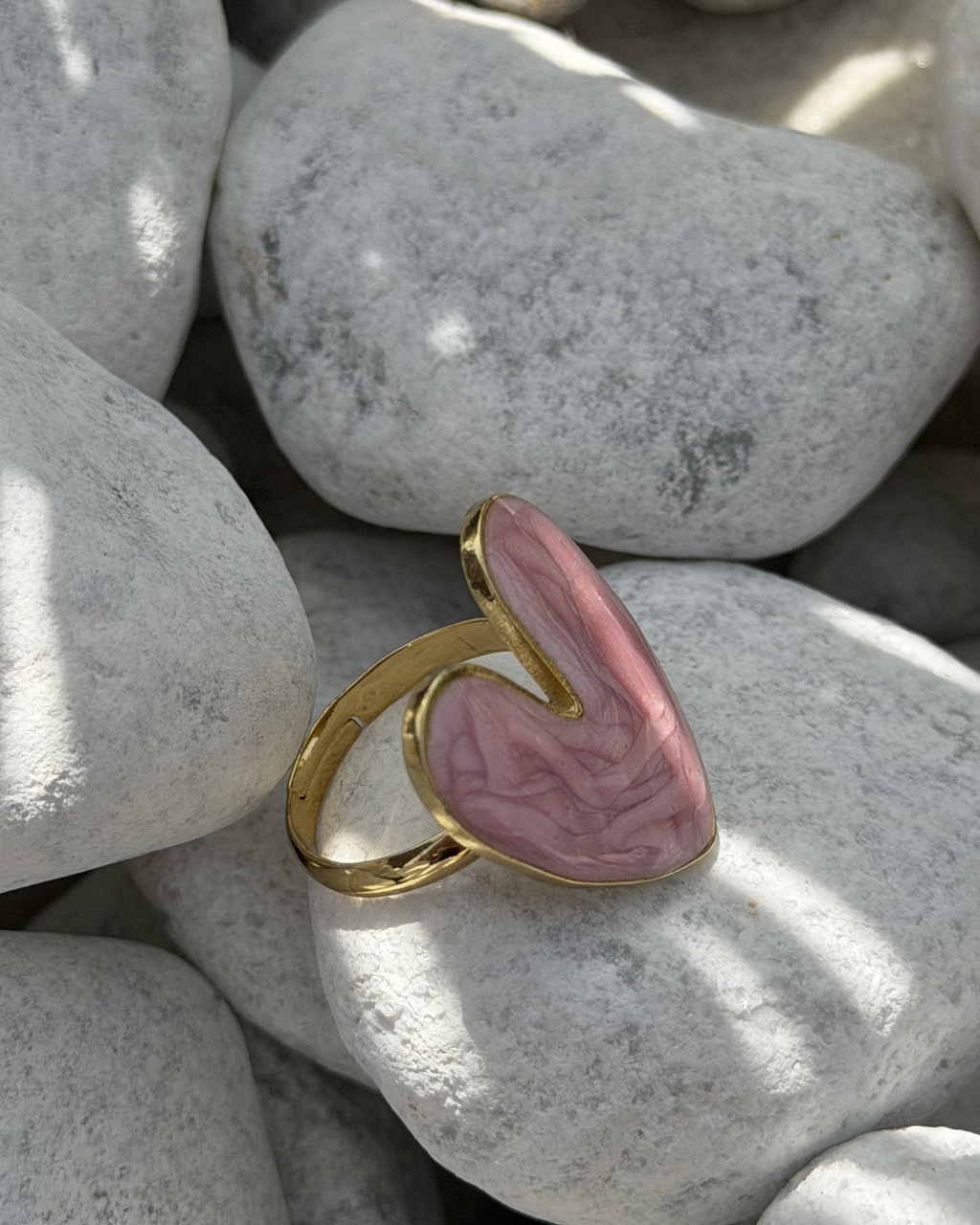 Floriane - Bague coeur Rose