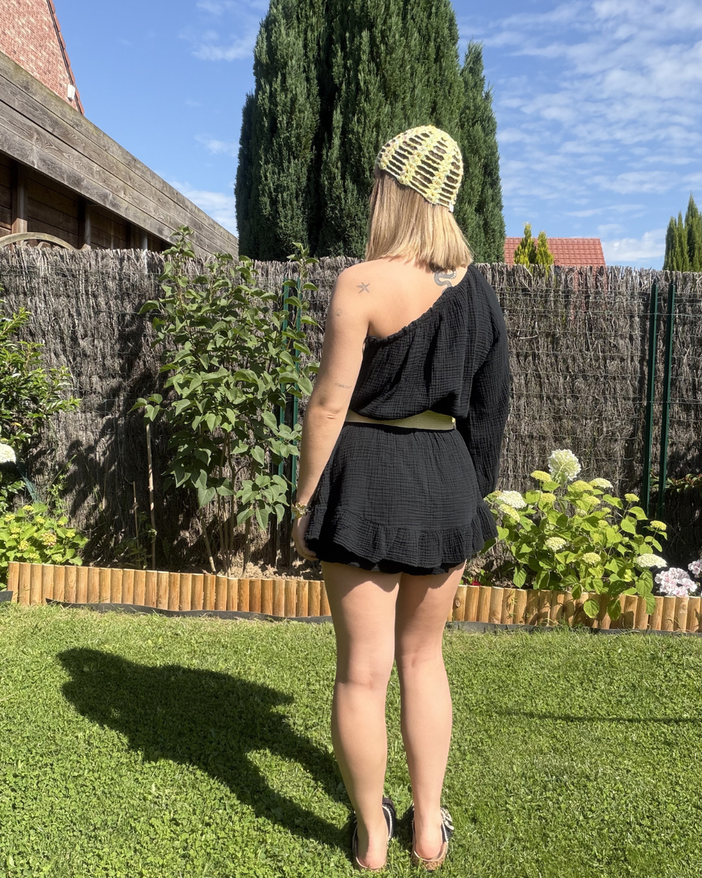 Camille - Combi short Noir