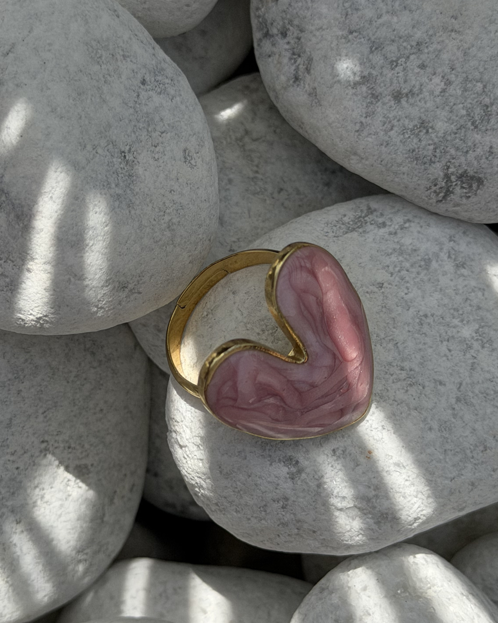 Floriane - Bague coeur Rose