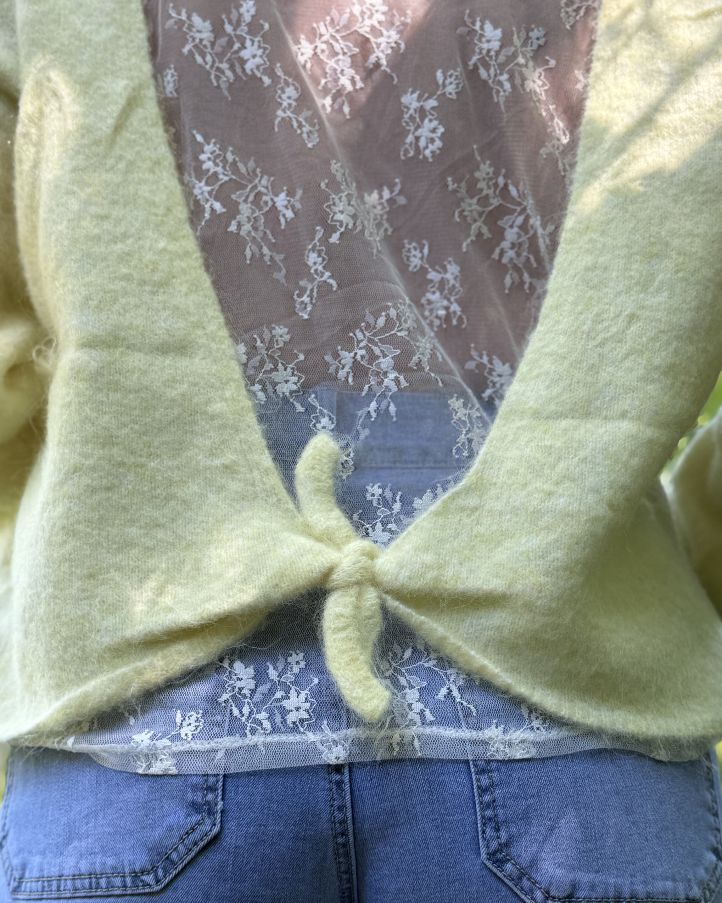 Cécile - Pull dos en dentelle