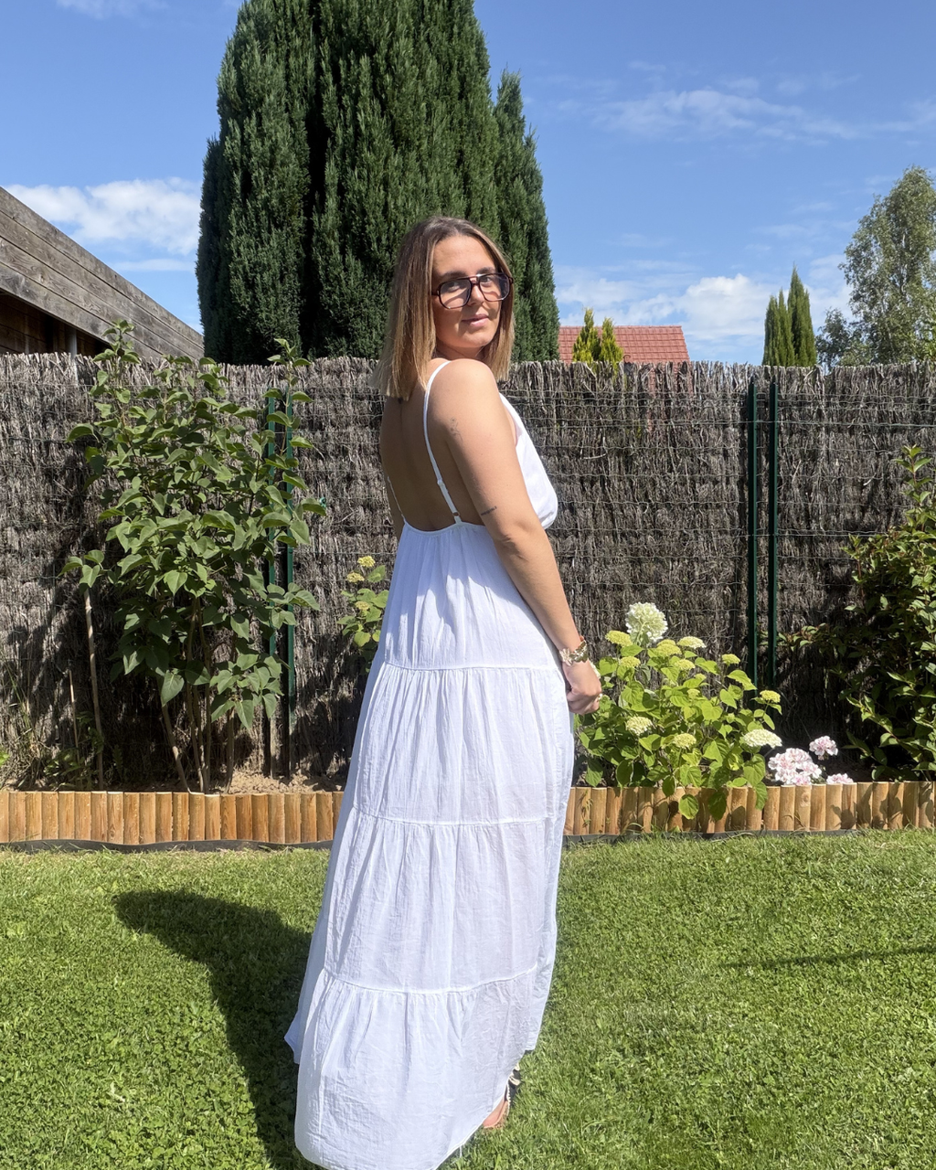 Alya - Robe coton Blanche