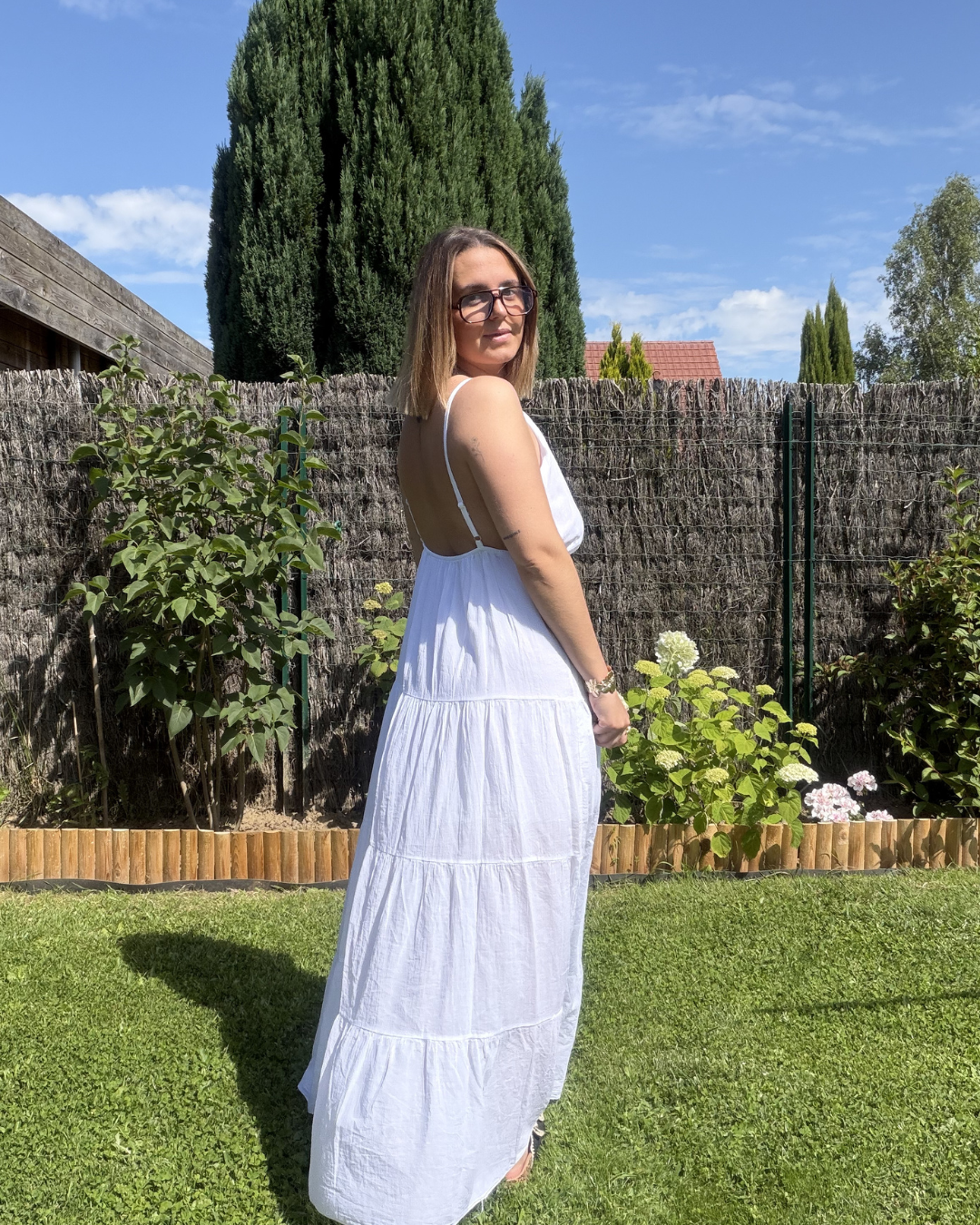 Alya - Robe coton Blanche