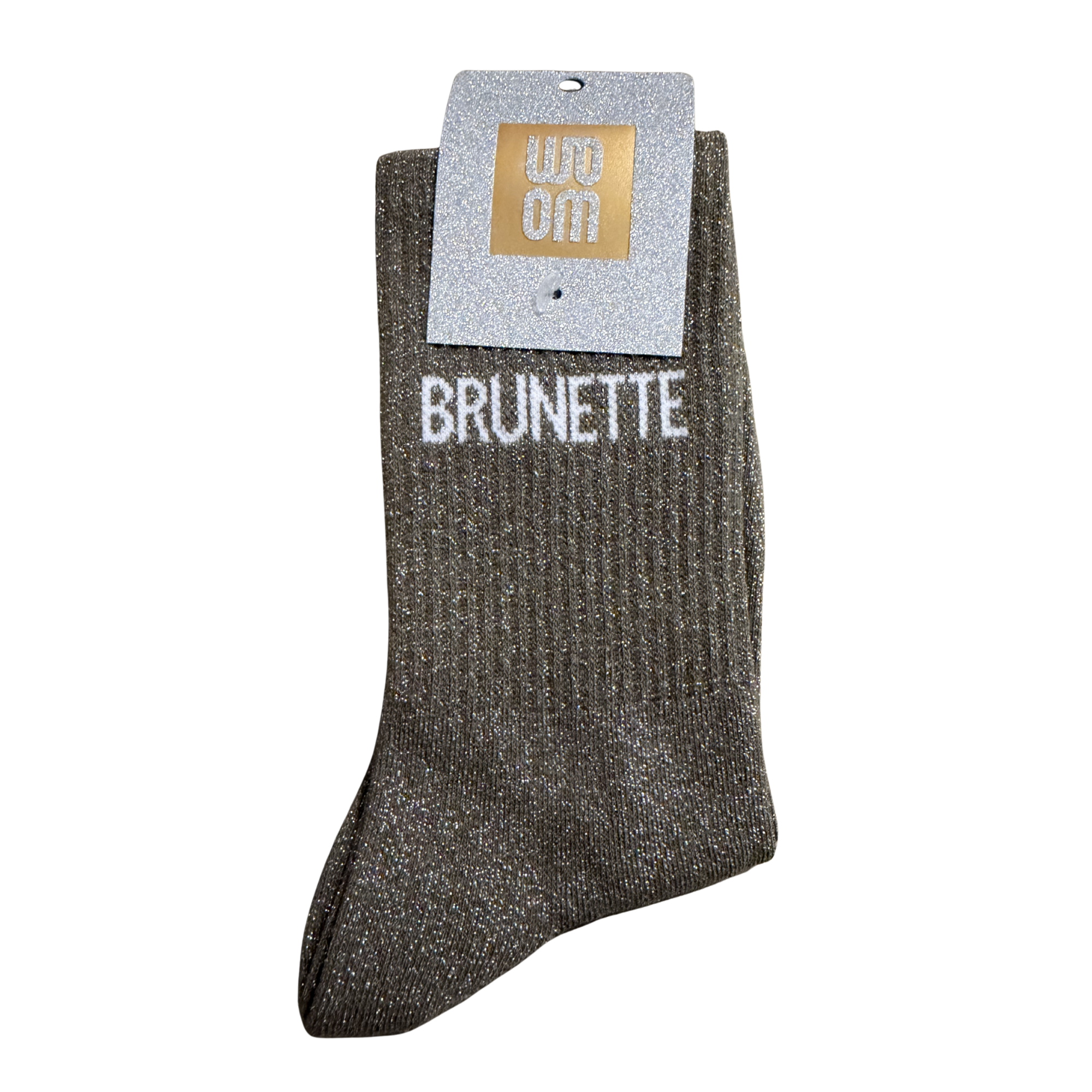 Brunette - Chaussette à paillettes
